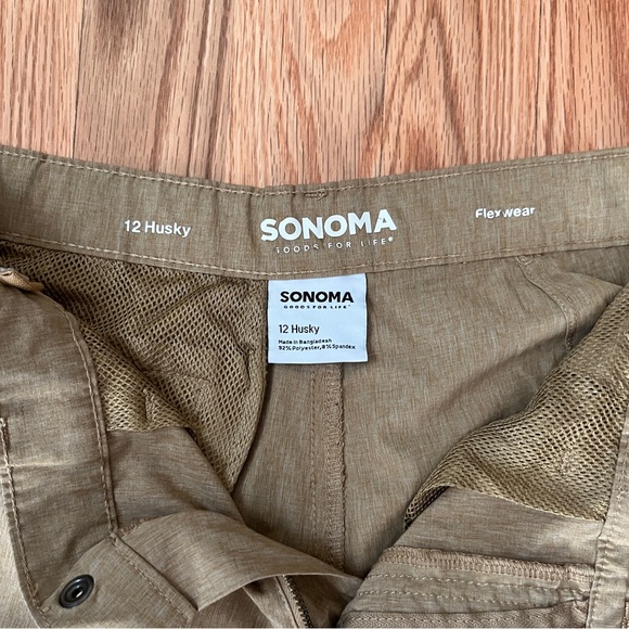 SONOMA – Size 12 Husky Shorts – Boys – Gray & Khaki - Picture 2 of 7